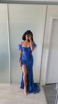 Blue Pageant Evening Gown