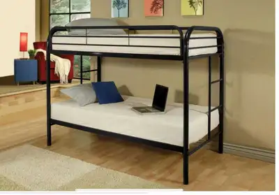 Double by double metal Bunk beds for sale near me , View more