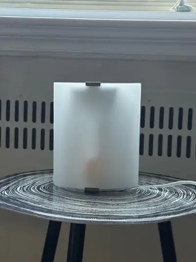 Minimalist Frosted Glass Cylinder Lamp | Table/Wall Mount, View more