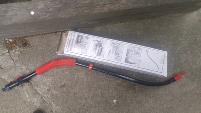 New in box. Perfect for all those outdoor cleaning chores. Comes with cannister for cleaners or soap...