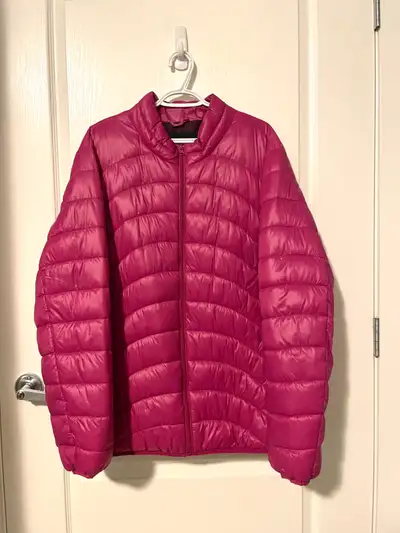 NEW – Fuschia Puffer Jacket, Size 4X, View more
