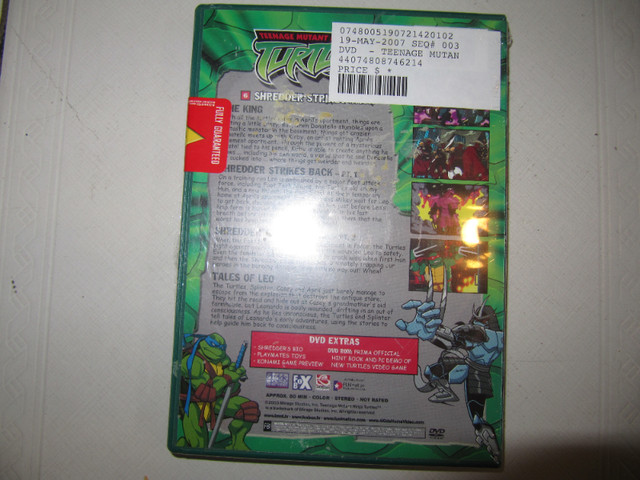 Teenage Mutant Ninja Turtles ShredderStrikes Back Sealed DVD New in Arts & Collectibles in Mississauga / Peel Region - Image 3