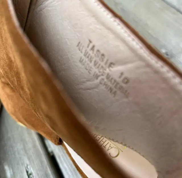 Catherine Malandrino Brown Suede High Heel Block Sandals Size 10 in Women's - Shoes in Barrie - Image 5