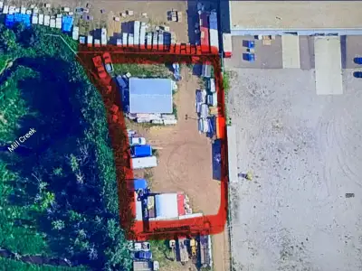 Southside Storage Yard with Out Building Available • Fenced Storage Yard: 18,695 square feet • Stora...