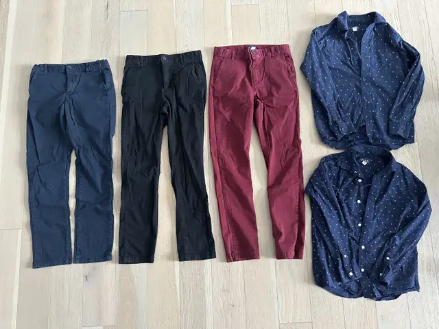 Boys Size 10 & 12 - button down tops & trousers in Kids & Youth in St. Albert - Image 2