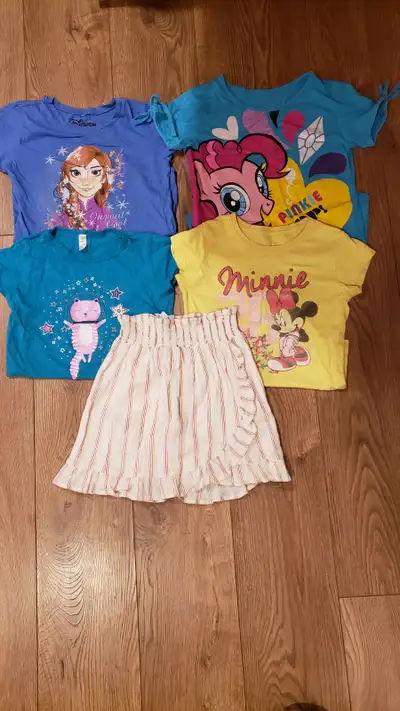 Lot de vêtement /  fille 10-12 ans / T-shirts+jupe, View more