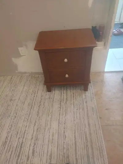 Soild Wood Table with 2 drawers , View more