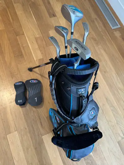 Really good condition, excellent clubs to learn the game. Ideally for kids the height of 48” - 51”....