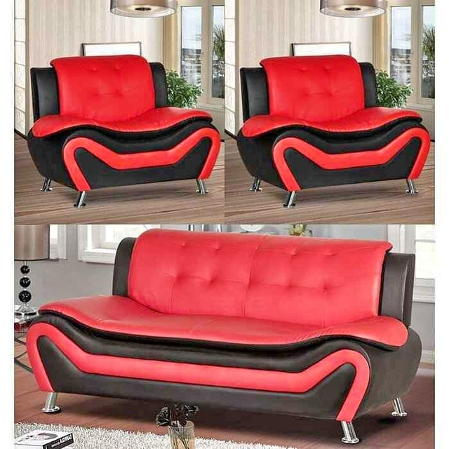 LEATHER SOFA SET - MORE COLOR OPTIONS in Couches & Futons in Oshawa / Durham Region - Image 4