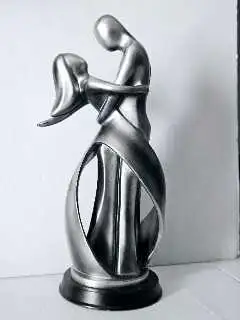 LOVE IN Sculpture  Resin Statue 12" Tall  x 4.5" Wide- Inches , View more