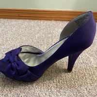 Purple bridal shoes