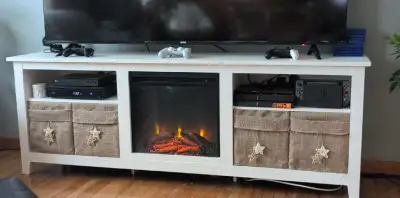 meuble télé avec foyer, View more