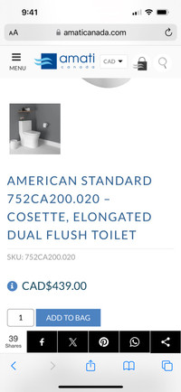 Toilet Dual Flush