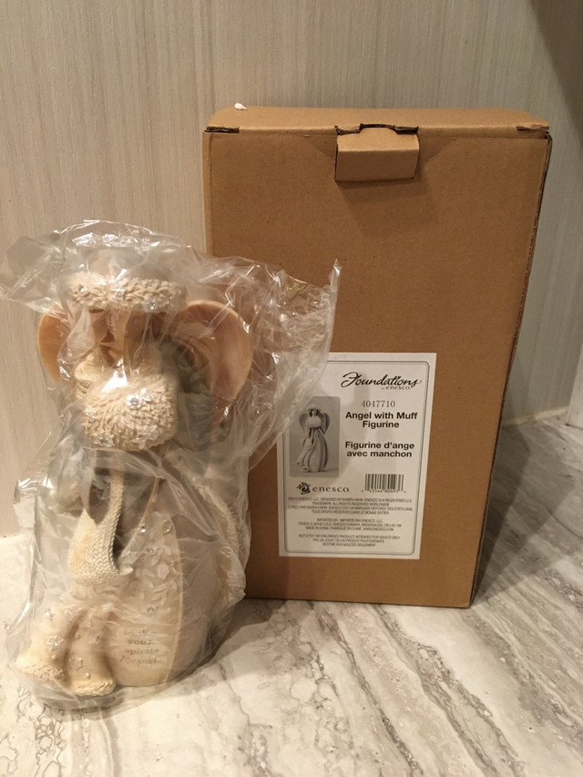 FOUNDATIONS ENESCO - NWT - COLLECTIBLE WINTER ANGEL FIGURINE in Home Décor & Accents in Kingston