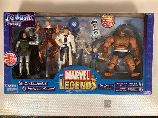 FANTASTIC FOUR DELUXE BOXED SET & MARVEL LEGENDS ACTION FIGURES in Arts & Collectibles in Bedford