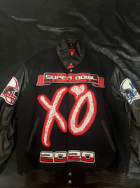 The Weeknd X Jeff Hamilton Super Bowl LV XO jacket Authentic
