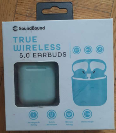 *NEW IN BOX* TRUE WIRELESS SOUND 5.0 EARBUDS CHARGING CASE CABLE, View more