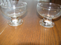 2  GLASS BOWLS
