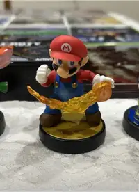 Fireball Mario Amiibo Nintendo Wii Super Smash Bros Series