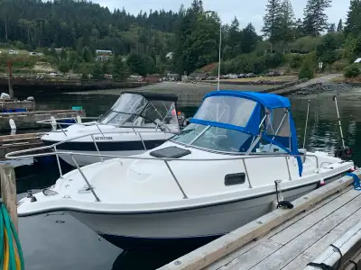 Nice Trophy fishing boat with heater!! New motor, 4.3 Merc inboard, New decals and bottom paint. Rea...