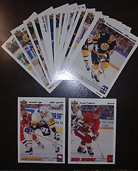 1991/92 Upper Deck Hockey Euro-Star Set (E1-E18) French Edition