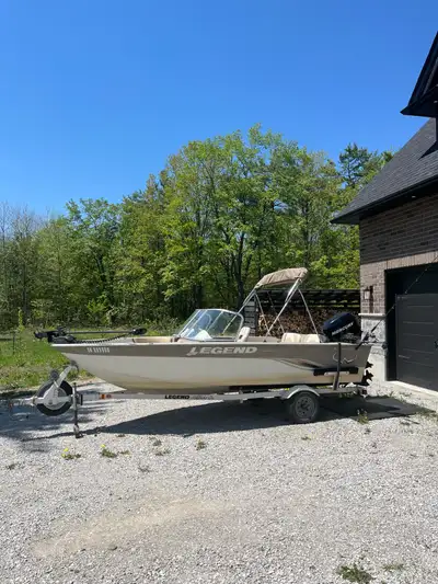 2008 Legend Boat 16ft Xcalibur with salmon set up. Boat includes live well, bildge pump, navigation...