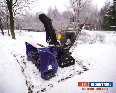 34 Inches Self-driven Snow Thrower (Gas Powered), View more