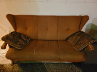 Vintage European oak couch
