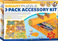 Jigsaw Puzzle Set - 1000 piece puzzle + roll mat, stackable tray
