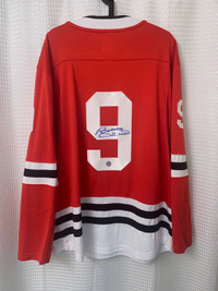 Bobby Hull Signed Chicago Blackhawks Red Hockey Jersey – Franklin Mint