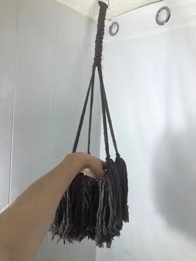 Brown Macrame Plant Hanger. NEW Holds up to 6” pot Brand New Nice braid detail 29” long $15 Cash or...