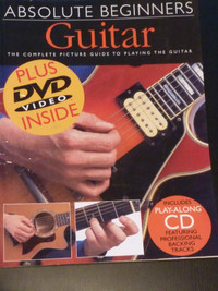 LIVRE CD & DVD - GUITAR - ABSOLUTE BEGINNERS