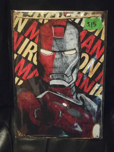 Iron Man Tin Sign...$15 Firm..., View more