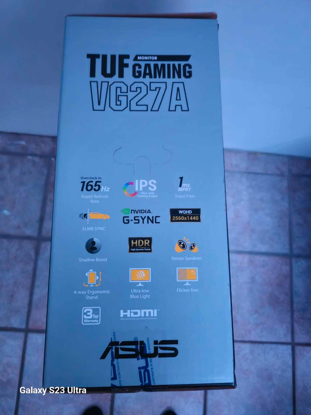 Asus TUF gaming monitor 27" in Monitors in Calgary - Image 2