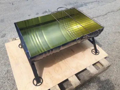 Fire pit with cooking rack, View more