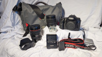 Canon 7D with 2 lenses and camera bag bundle