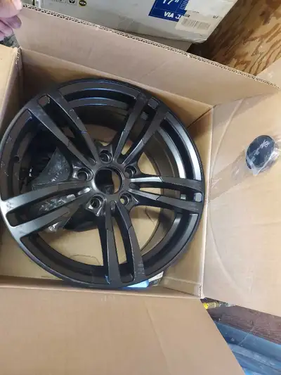 Brand new rims never used with lug nuts Text me at 12266229889 I want them sold asap