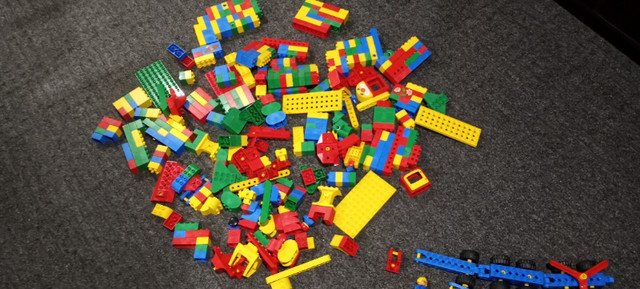 Lego Duplo 15 lbs lot, mini figures, blocks, trains, etc in Toys & Games in Hamilton