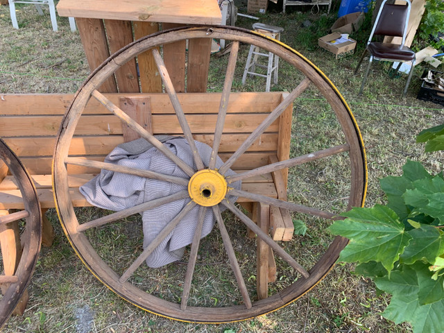 Old wagon wheels for sale  in Arts & Collectibles in Leamington - Image 2