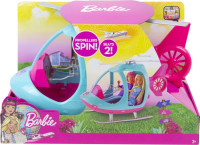 Barbie Helicopter with Spinning Rotors, Pink and Blue 2-Seater D