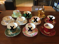 $Reduced$ Box 115 - Vintage Quality English China Teacups Sets