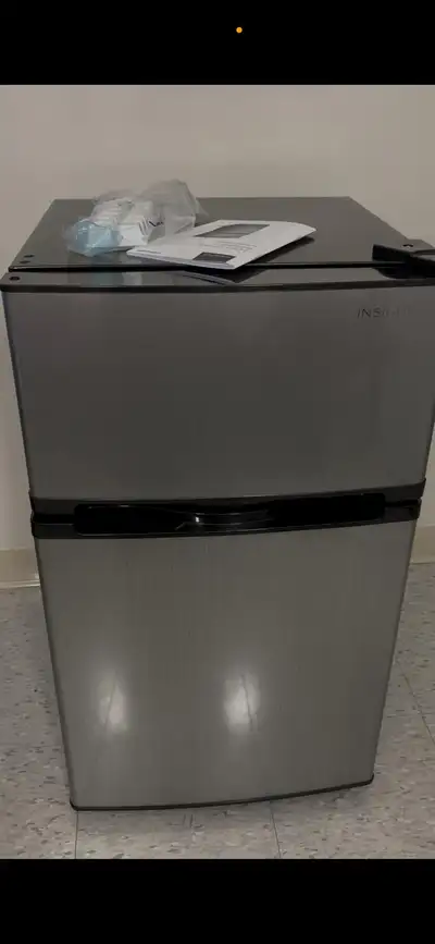 Insignia Mini Fridge with Freezer (3.0 Cu Ft)–Like New-140 OBO, View more