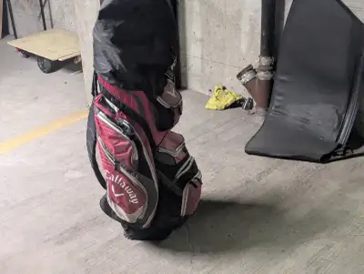 Full set of Callaway Razor clubs every thing in pictures included. Bag, balls gloves tees ball retri...