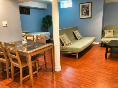 1 Bedroom Basement Fully Furnished