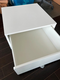 Ikea Slakt storage box with casters (white)