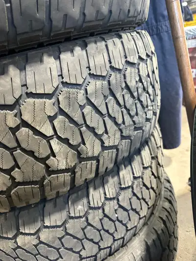 4 LT Firestone XT 6/32 $200 4 Goodyear Wrangler Territory AT 10/32 and 7/32 $400