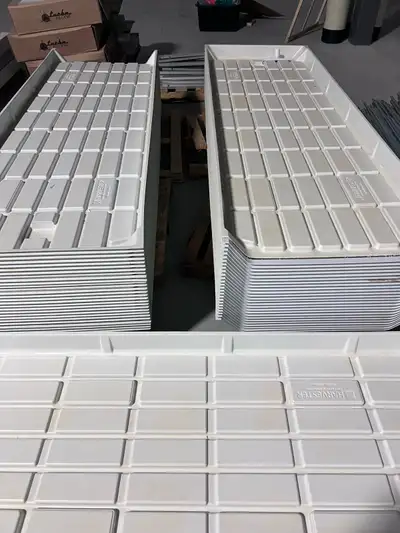 36’ x 3’ rolling grow tables., View more