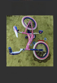 , girl bike (4 ~11 years old),2 knee pads +2 elbow pads