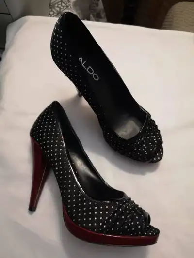ALDO Polka Dot Peep Toe Heels, View more