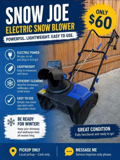 Electric Snowblower, View more